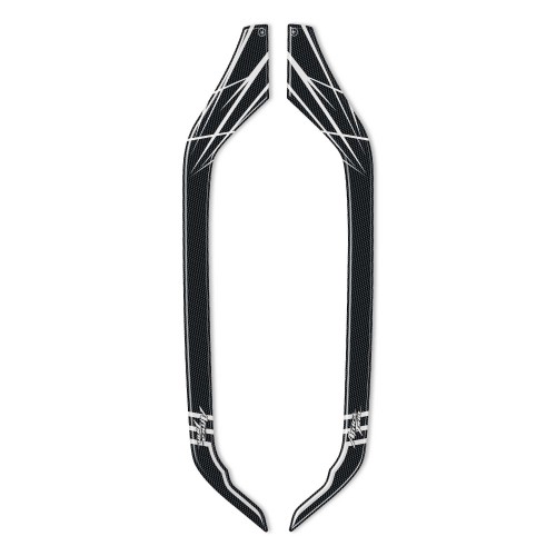 Copia de Par de Adhesivos Protectores de Manillar 3D Honda Africa Twin 1000 2018-2019 Plata