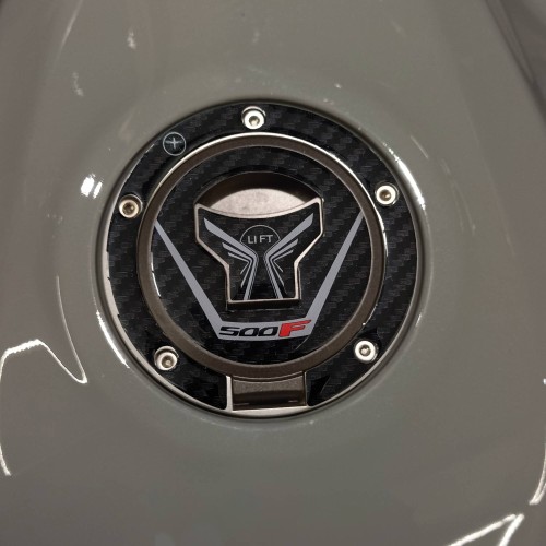Adesivo 3D protezione tappo serbatoio moto compatibile con Honda CB500F 2016-23