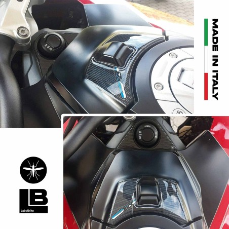 2 adesivi 3D protezione chiave e slot per carte compatibili BMW S1000XR 2020-2021