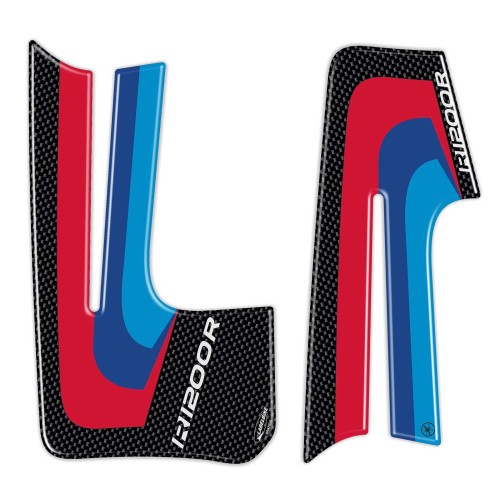 2 protections latérales 3D RALLY compatibles avec les motos BMW R1200R jusqu'à 2015