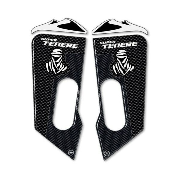 2 ADESIVI 3D PROTEZIONI PARAFANGO ANTERIORE compatibili per YAMAHA SUPER TENERE