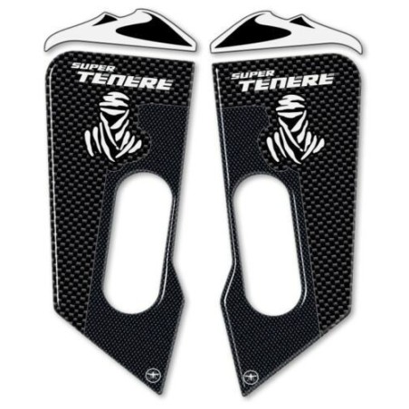 2 ADESIVI 3D PROTEZIONI PARAFANGO ANTERIORE compatibili per YAMAHA SUPER TENERE