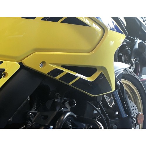 2 ADESIVI gel 3D PROTEZIONI DEFLETTORI per MOTO compatibili SUZUKI V-STROM 1050