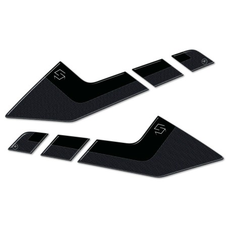 2 3D Gel-Aufkleber DEFLECTOR PROTECTIONS für Motorräder kompatibel SUZUKI V-STROM 1050