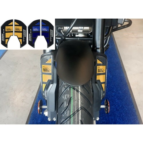 2 PEGATINAS DE GEL 3D PARA PROTECTORES DE DESCANSO para MOTOCICLETAS compatibles SUZUKI V-STROM 1050