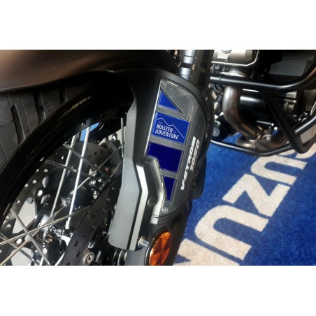 2 PEGATINAS DE GEL 3D PARA PROTECTORES DE DESCANSO para MOTOCICLETAS compatibles SUZUKI V-STROM 1050
