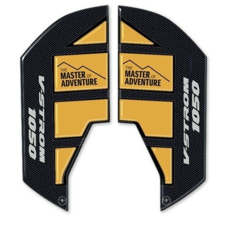 2 PEGATINAS DE GEL 3D PARA PROTECTORES DE DESCANSO para MOTOCICLETAS compatibles SUZUKI V-STROM 1050