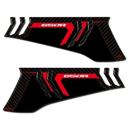 2 ADESIVI in gel 3D PROTEZIONI LATERALI compatibili per MOTO HONDA CBR 650R 