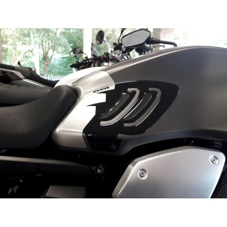 2 ADESIVI in gel 3D PROTEZIONI LATERALI MOTO compatibili HONDA CB1000R 2018-2019