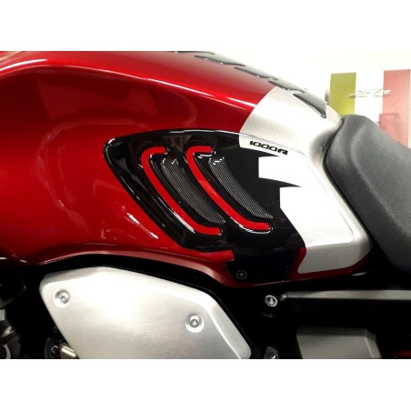 2 ADESIVI in gel 3D PROTEZIONI LATERALI MOTO compatibili HONDA CB1000R 2018-2019