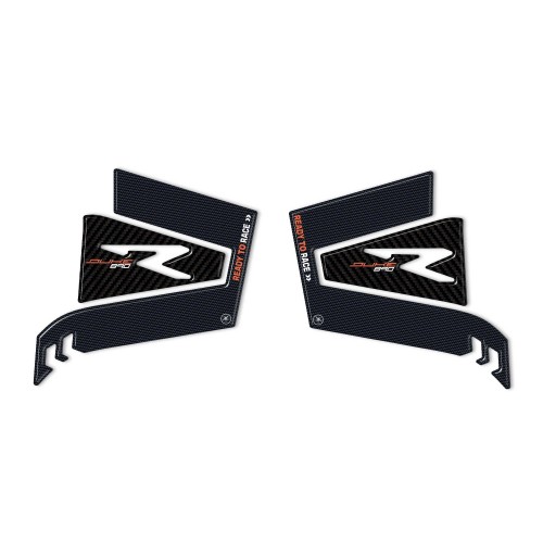 2 ADHESIVOS DE RESINA 3D PROTECCIONES LATERALES para motos compatibles KTM 890 DUKE R 2