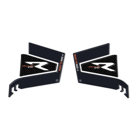 2 PEGATINAS PROTECCIONES LATERALES de resina 3D para MOTOCICLETAS compatibles KTM 890 DUKE R