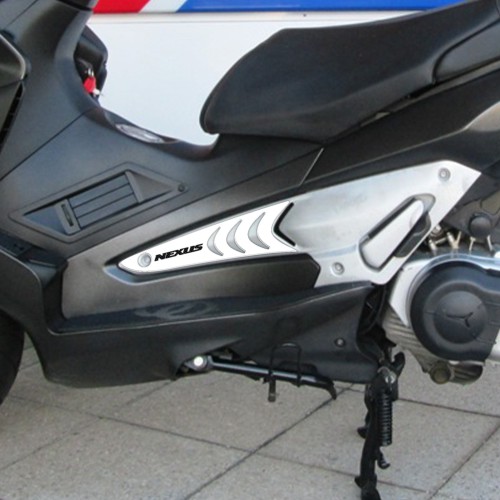 2 Adesivi In Resina Gel Protezioni Pedana Compatibili Per Gilera Nexus 300-500