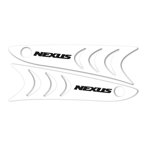 2 Pegatinas Estriberas Gel Resina Compatibles Para Gilera Nexus 300-500 2