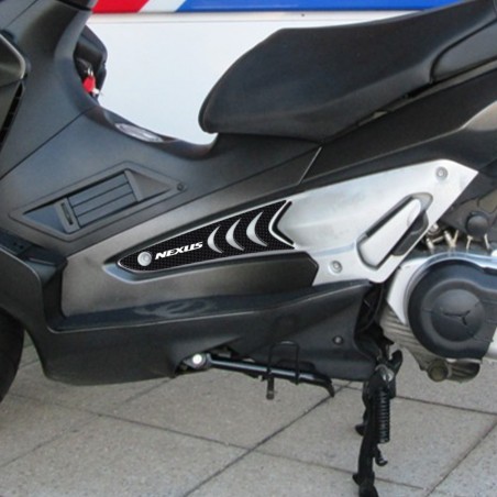 2 Adesivi In Resina Gel Protezioni Pedana Compatibili Per Gilera Nexus 300-500