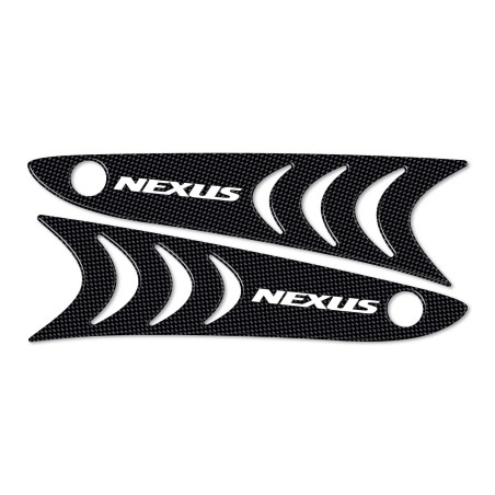 2 Harz Gel Fußrastenaufkleber Kompatibel für Gilera Nexus 300-500