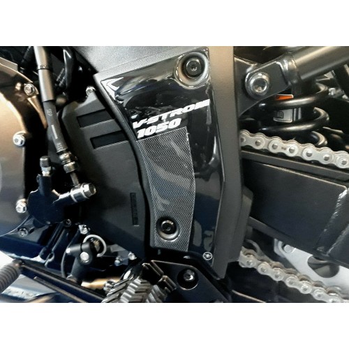 2 Adesivi PROTEZIONI BATTITACCO in gel 3D compatibili per SUZUKI V-STROM 1050