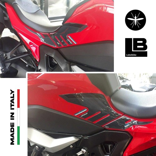 2 3D Aufkleber Motorrad Seitentankschützer kompatibel BMW S1000XR 2020-2021 2