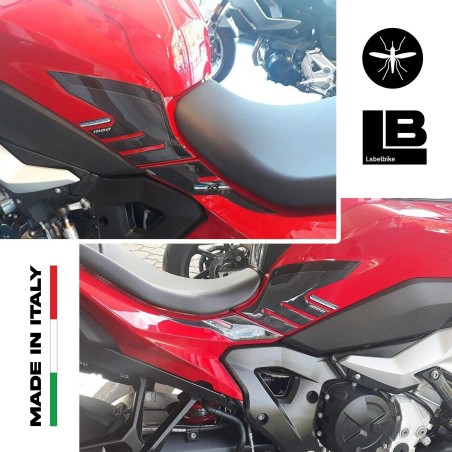  2 adesivi 3D protezioni laterali serbatoio moto compatibili BMW S1000XR 2020-2021