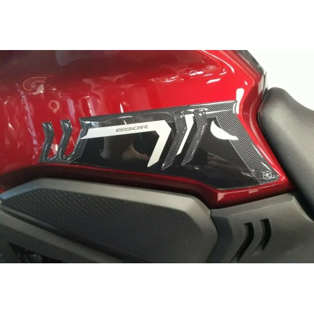 2 PEGATINAS de gel 3D para PROTECCIONES LATERALES CB 650 R compatibles para MOTO HONDA CB650R