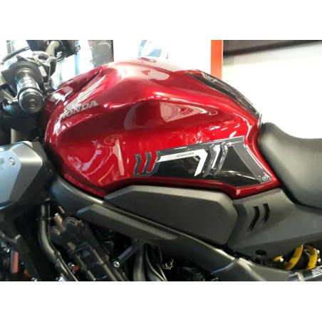 2 PEGATINAS de gel 3D para PROTECCIONES LATERALES CB 650 R compatibles para MOTO HONDA CB650R