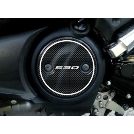 2 PEGATINAS 3D de resina TMAX 530 compatibles para cárter de scooter YAMAHA 2012-2016