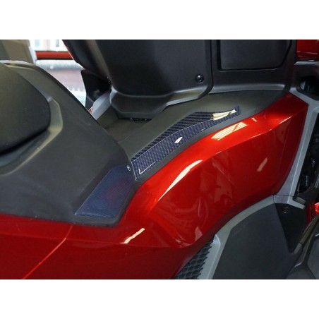 2 adesivi in resina gel 3D laterali pedana scooter compatibili Honda Forza 750