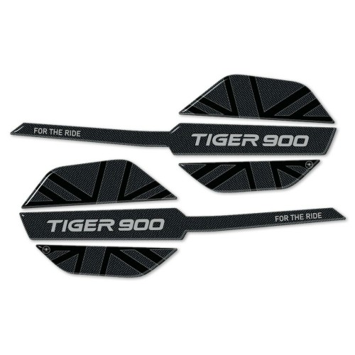 Triumph Tiger 900 GT y Rally 2020-25 Adhesivos 3D compatibles con gel para el guardamanos de la moto 2