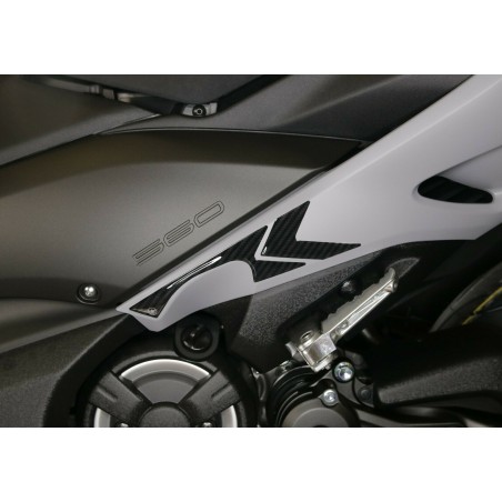 2 PEGATINAS de protección PIES DEL PASAJERO en GEL 3D compatibles con YAMAHA TMAX 560 2020