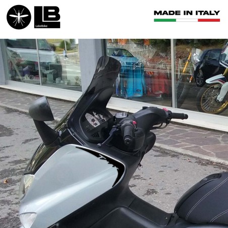 2 ADHESIVOS-PEGATINAS PROTECTORES DE ESQUINAS 3D compatibles para T MAX YAMAHA TMAX 2008-2011