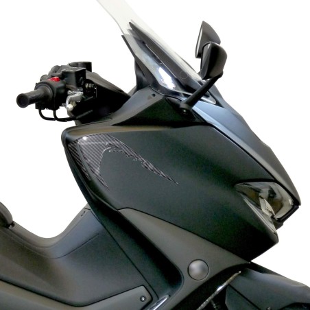2 ADHESIVOS-PEGATINAS ESQUINAS de gel 3D TMAX 530 compatibles para YAMAHA 2017-2019