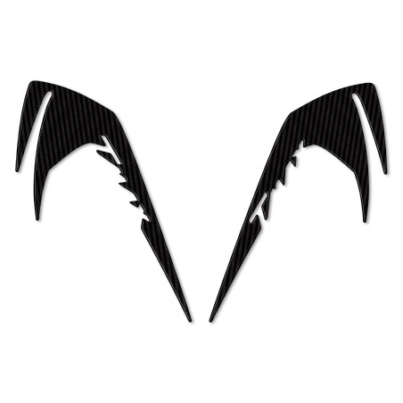 2 ADESIVI-STICKERS gel 3D PARASPIGOLI TMAX 530 compatibili per YAMAHA 2017-2019