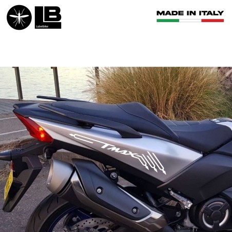 2 ADESIVI/STICKERS Sottocarene TMAX compatibili x SCOOTER YAMAHA T MAX 2001-2021