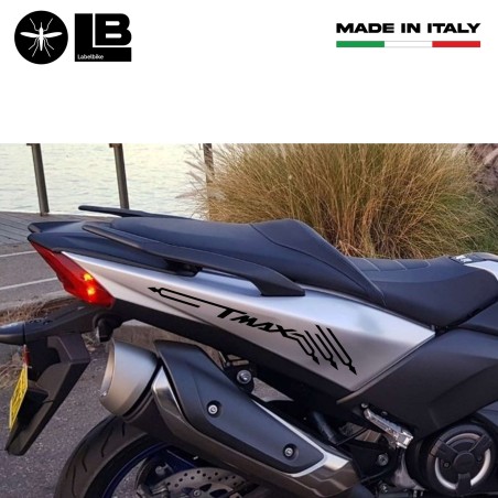 2 ADESIVI/STICKERS Sottocarene TMAX compatibili x SCOOTER YAMAHA T MAX 2001-2021