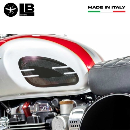 2 Protections genoux moto 3D compatibles avec Triumph Street Twin-Cup