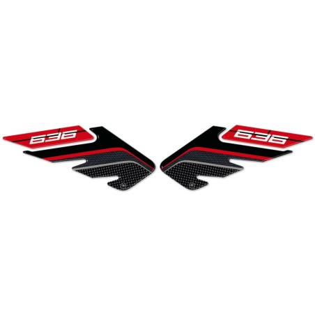 2 protectores de gel 3D laterales para depósito de moto compatibles con Kawasaki ZX-6R ninja 636