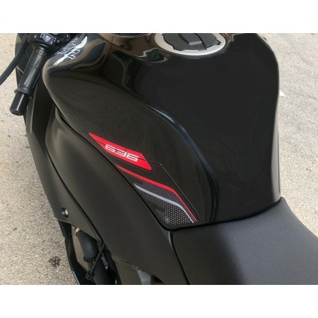 2 protectores de gel 3D laterales para depósito de moto compatibles con Kawasaki ZX-6R ninja 636