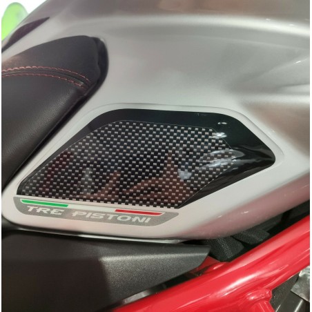 2 PROTEZIONI GEL 3D LATERALI SERBATOIO MOTO compatibili MV AGUSTA TURISMO VELOCE 