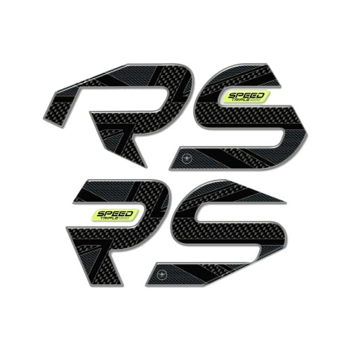 2 3D gel tank side protectors motorbike compatible Triumph Speed Triple 1200 RS 2