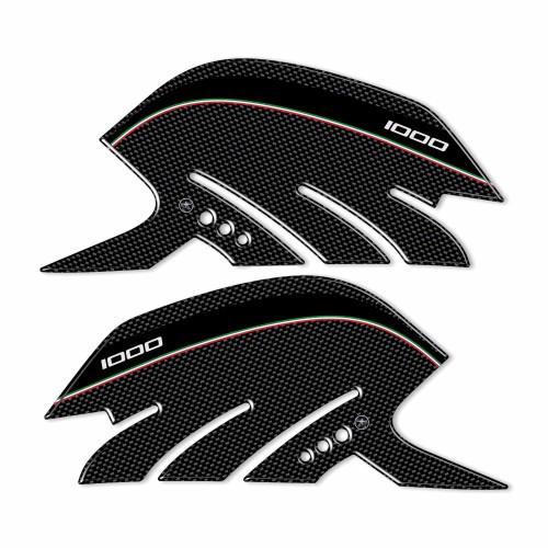 2 PROTECCIONES LATERALES en gel 3D RESINA compatible para MOTO APRILIA RSV4 carbono 2