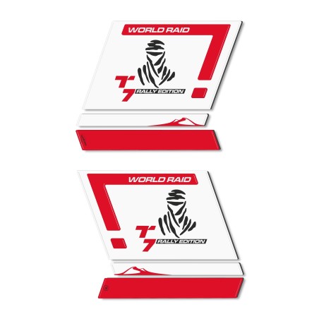 3D Side Bag Stickers compatible with Yamaha Tenere 700 Rally Edition 2022