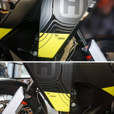 Pegatinas 3D Deflectores laterales de depósito compatibles con Husqvarna Norden 901