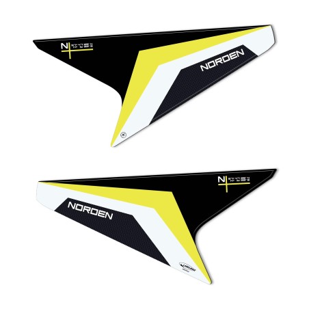 Adesivi 3D Fianchi laterali coda compatibili con Husqvarna Norden 901
