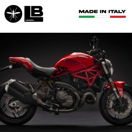 ADESIVI 3D GEL PROTEZIONI LATERALI compatibili per MOTO DUCATI MONSTER 821-1200