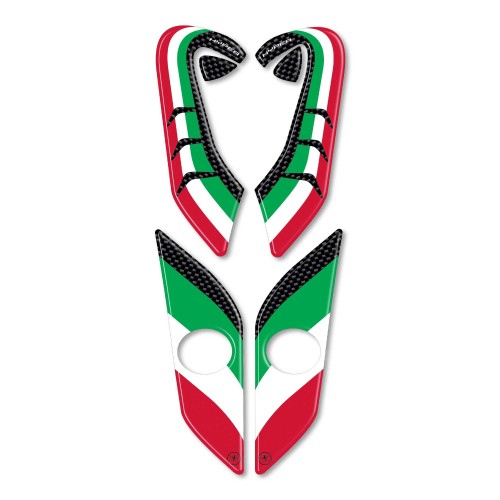 Adesivi 3D Italia Protezioni compatibili per Moto Ducati Hypermotard Hyperstrada