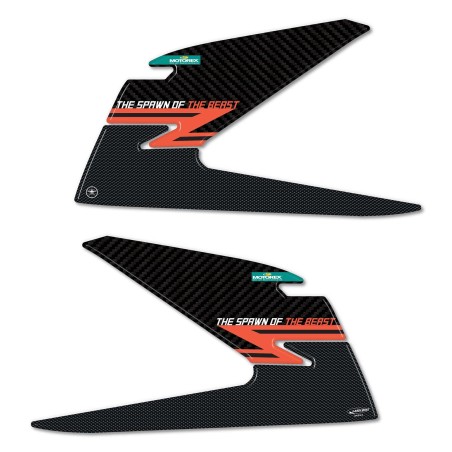 Adesivi 3D laterali per serbatoio moto compatibili con Ktm Duke 125 2021 - 2022