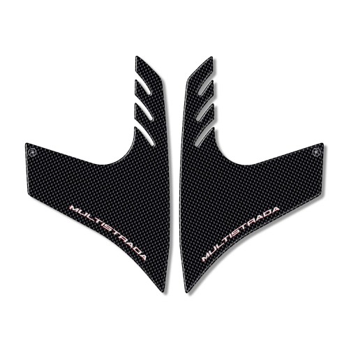 2 ADESIVI 3D PROTEZIONI SERBATOIO CARBONIO per MOTO DUCATI MULTISTRADA 1000-1100