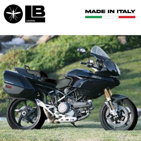 2 ADESIVI 3D PROTEZIONI SERBATOIO CARBONIO per MOTO DUCATI MULTISTRADA 1000-1100