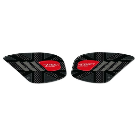 2 protezioni 3D lati serbatoio moto compatibili Triumph Street Triple 2013-2021