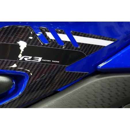 2 Protectores Laterales de gel 3D para Depósito de Moto compatible con Yamaha R3 2019-2023